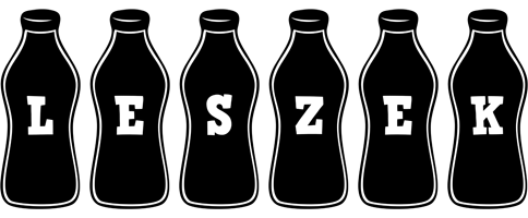 Leszek bottle logo