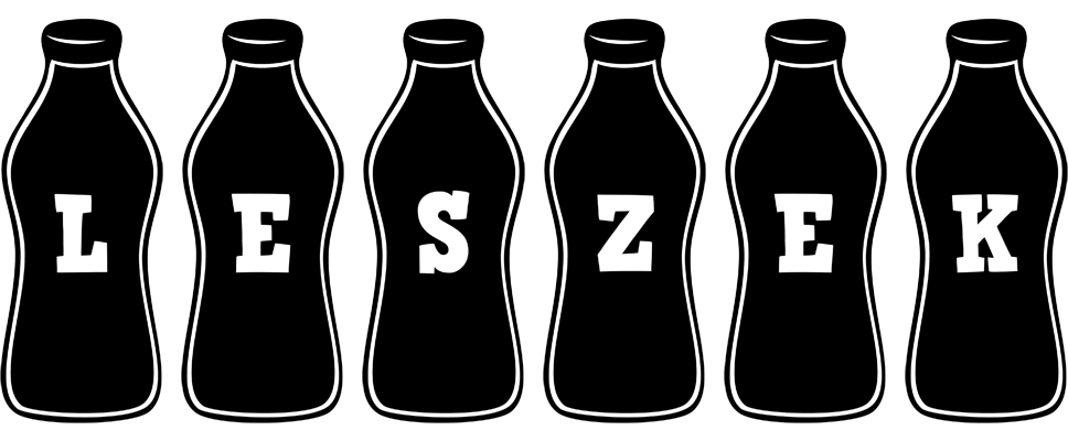 Leszek bottle logo