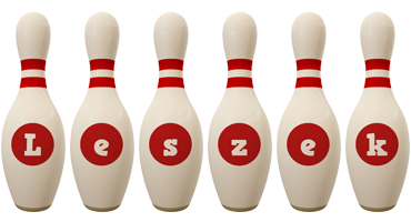 Leszek bowling-pin logo