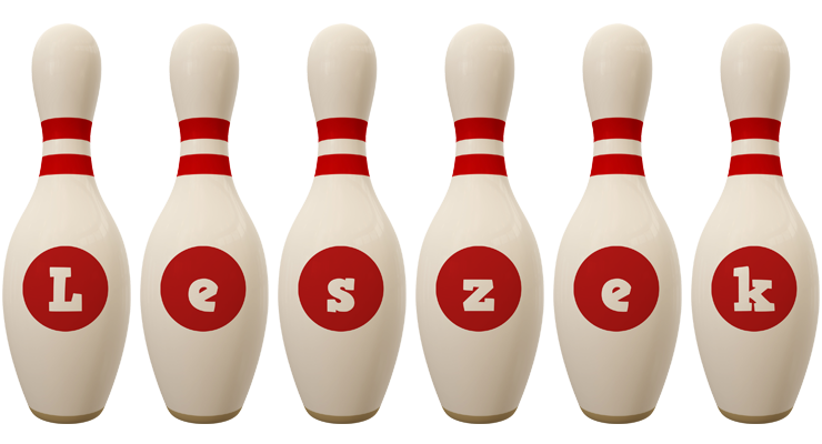 Leszek bowling-pin logo
