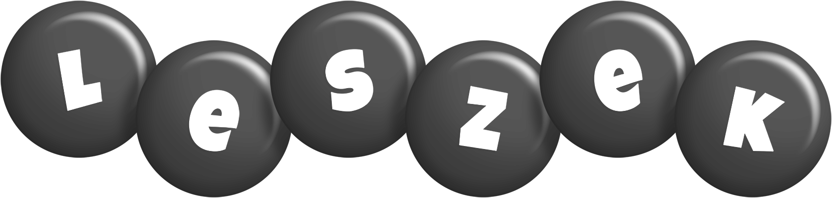Leszek candy-black logo