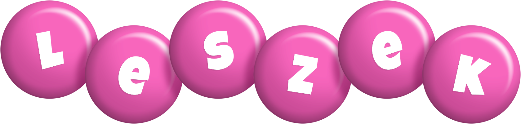 Leszek candy-pink logo