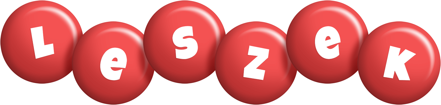 Leszek candy-red logo