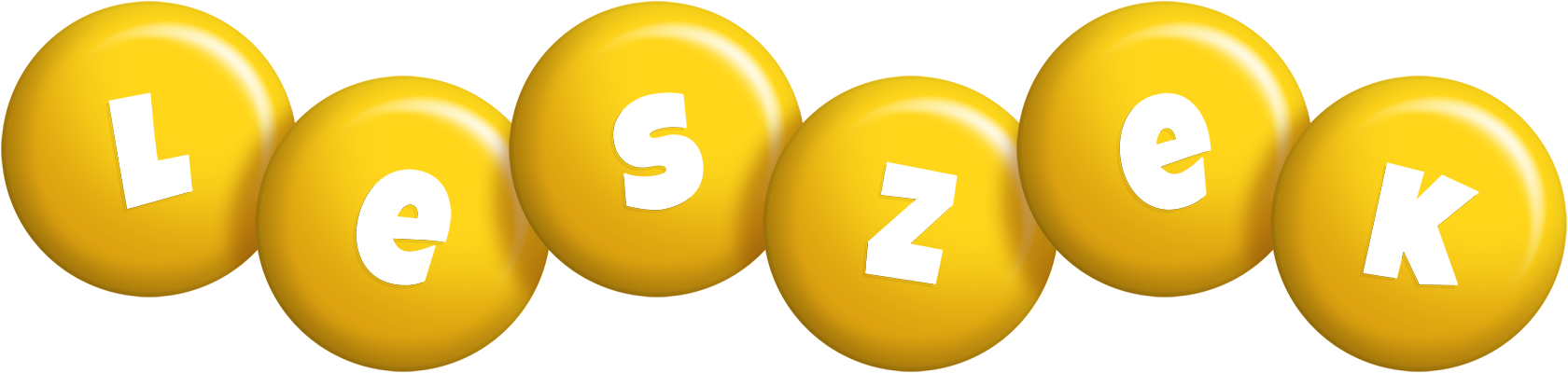 Leszek candy-yellow logo
