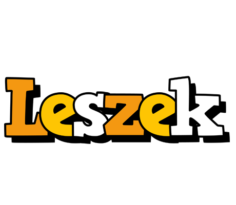 Leszek cartoon logo