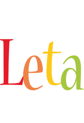 Leta birthday logo