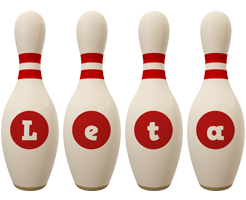 Leta bowling-pin logo