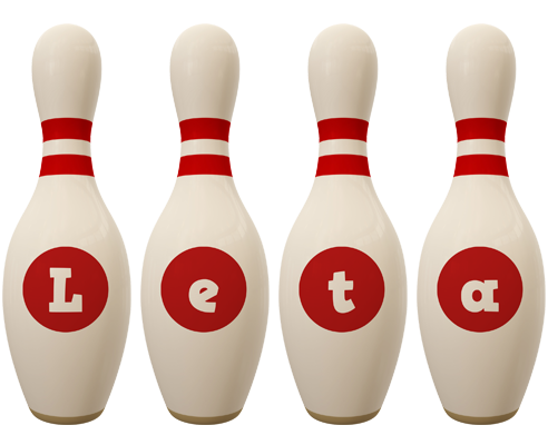 Leta bowling-pin logo