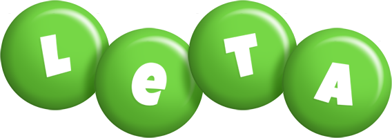 Leta candy-green logo