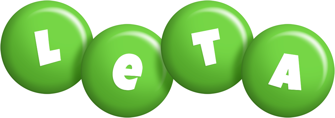 Leta candy-green logo