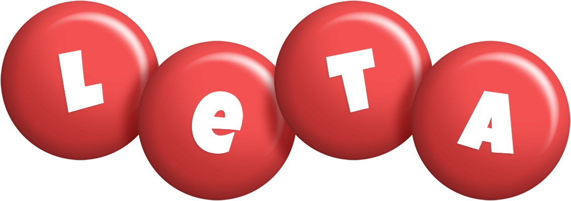 Leta candy-red logo