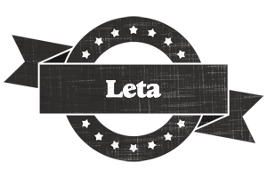 Leta grunge logo