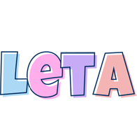 Leta pastel logo