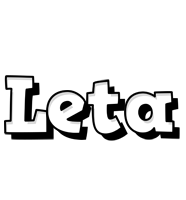 Leta snowing logo