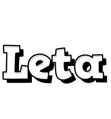 Leta snowing logo