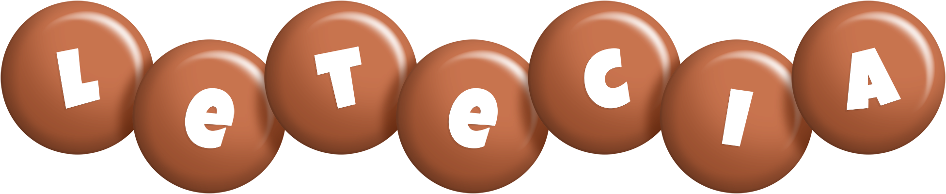 Letecia candy-brown logo