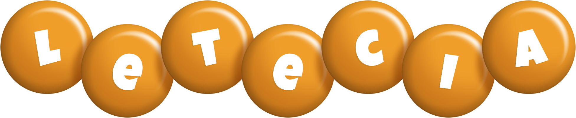 Letecia candy-orange logo