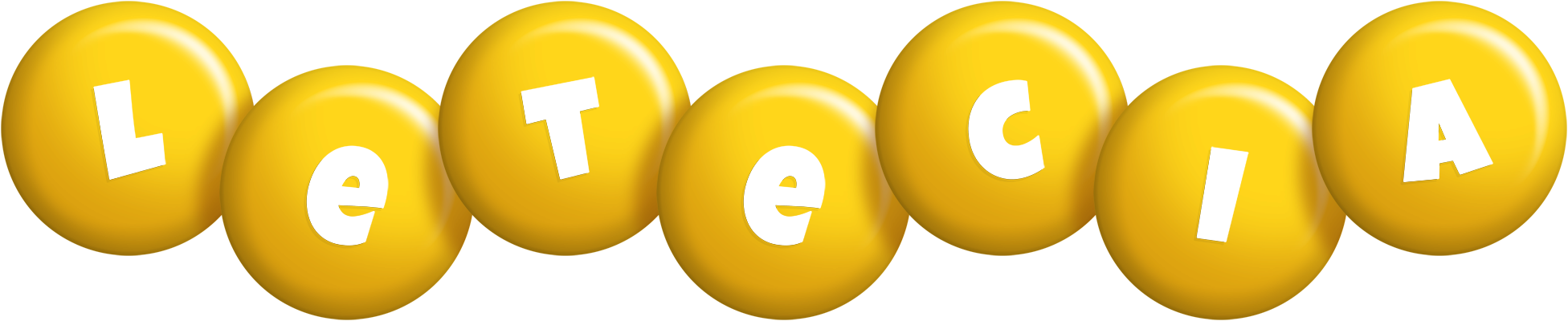 Letecia candy-yellow logo