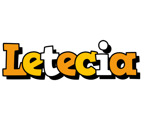 Letecia cartoon logo