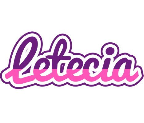 Letecia cheerful logo