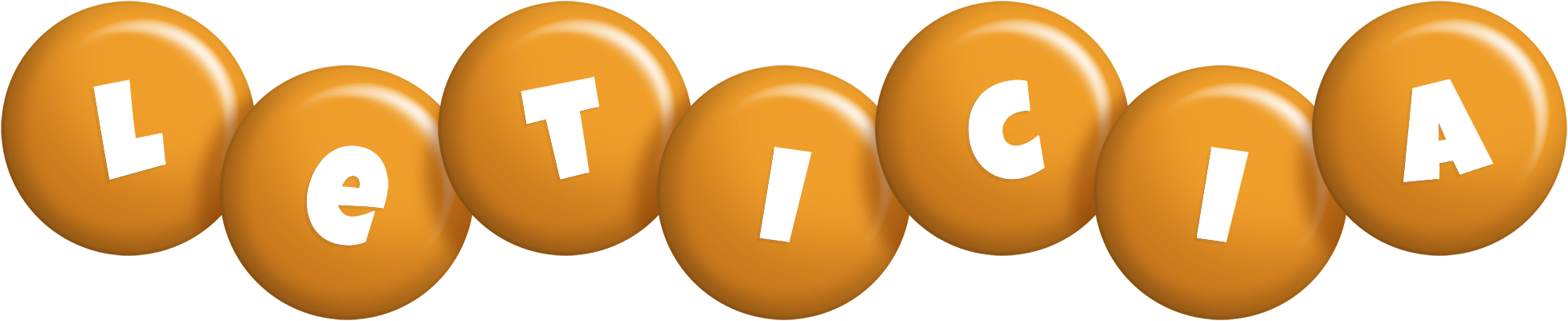 Leticia candy-orange logo