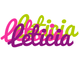 Leticia flowers logo