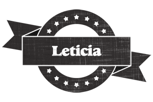 Leticia grunge logo