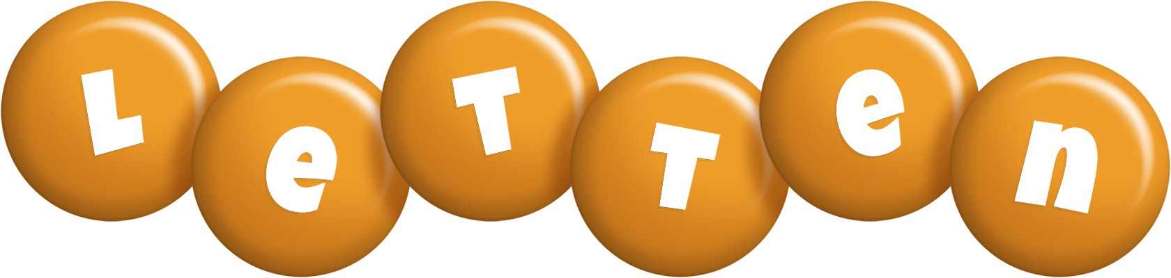 Letten candy-orange logo