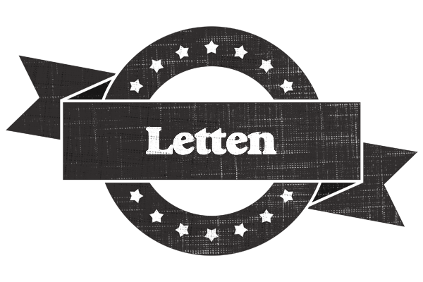 Letten grunge logo
