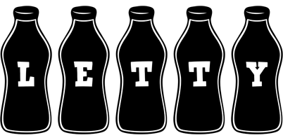 Letty bottle logo