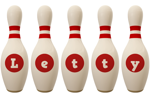 Letty bowling-pin logo