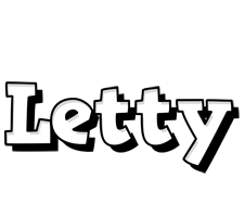 Letty snowing logo