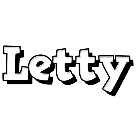 Letty snowing logo