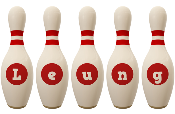 Leung bowling-pin logo