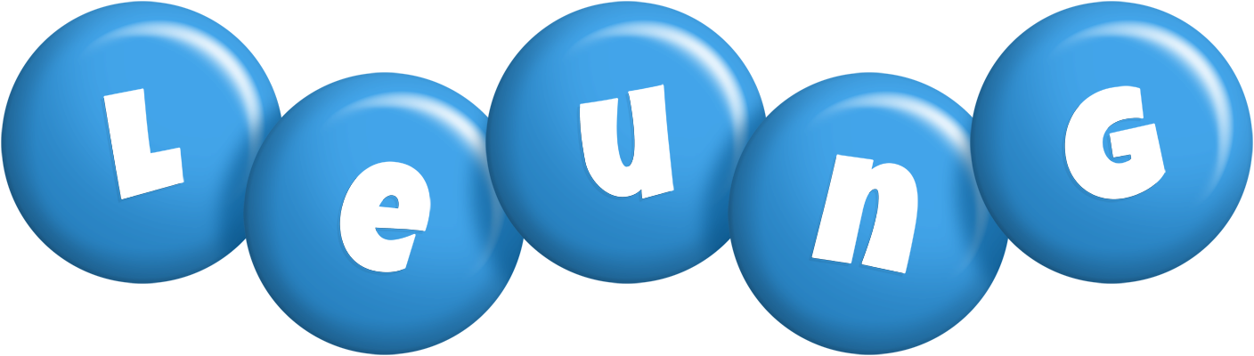 Leung candy-blue logo