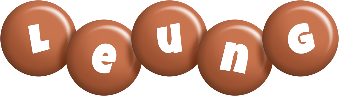 Leung candy-brown logo