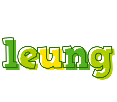 Leung juice logo
