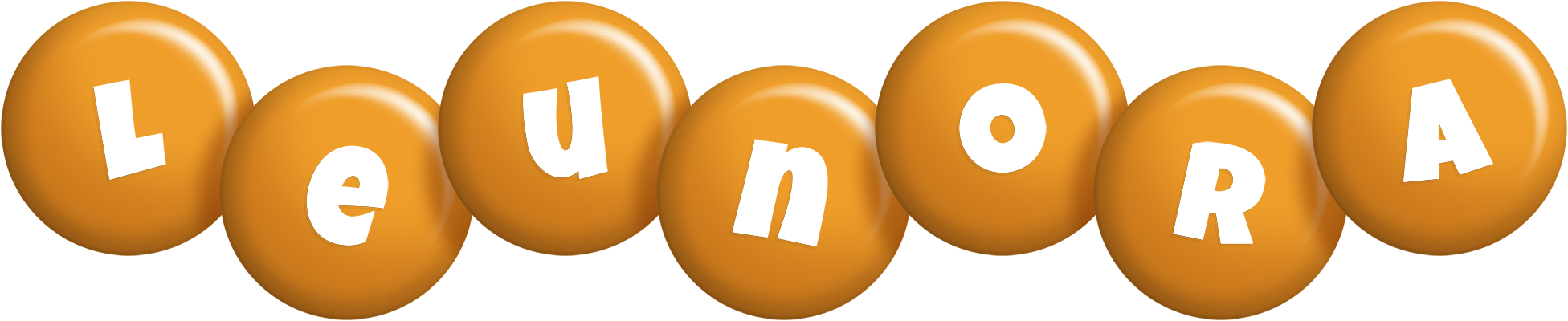 Leunora candy-orange logo