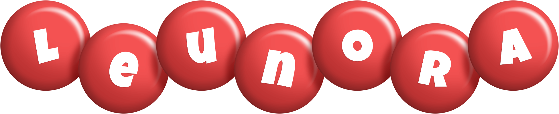 Leunora candy-red logo