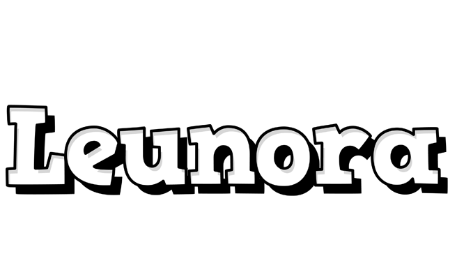 Leunora snowing logo