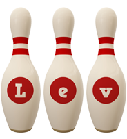 Lev bowling-pin logo