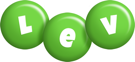 Lev candy-green logo