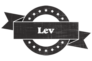 Lev grunge logo