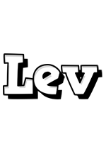 Lev snowing logo