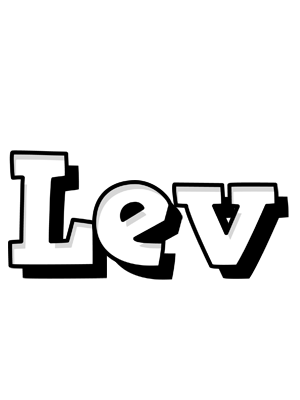 Lev snowing logo