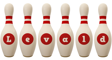 Levald bowling-pin logo