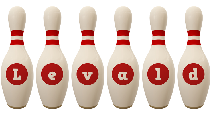 Levald bowling-pin logo