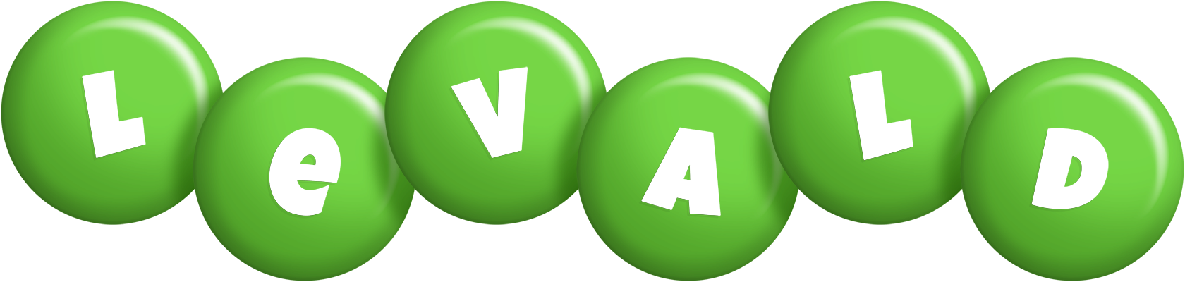 Levald candy-green logo