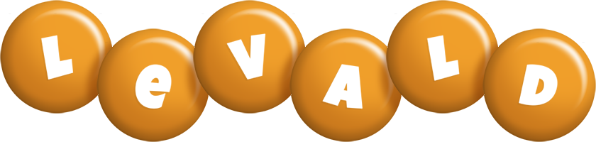 Levald candy-orange logo