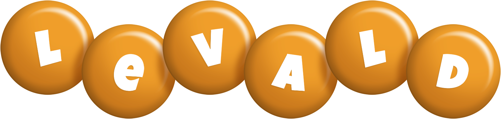 Levald candy-orange logo